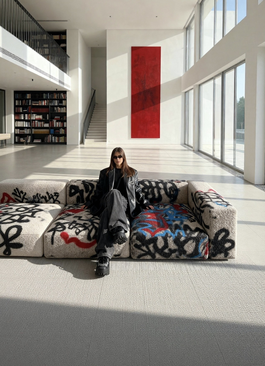 Quando o sofá vira arte: a visão criativa de Marina Efimova