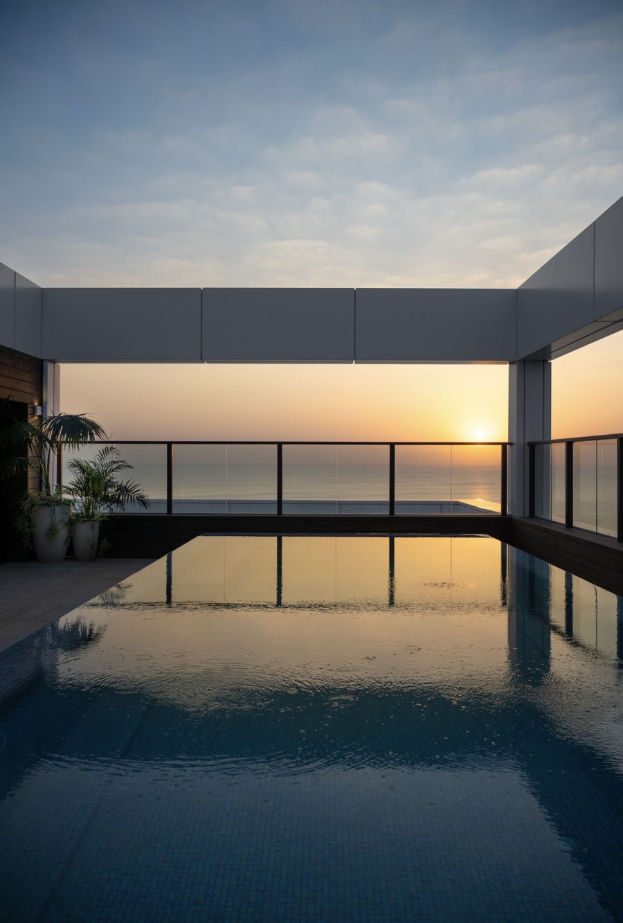 Suspensa sobre o Mediterrâneo: uma penthouse onde arquitetura e vista se tornam protagonistas em Netanya - Israel